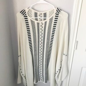 Dolman Sleeve Poncho Sweater